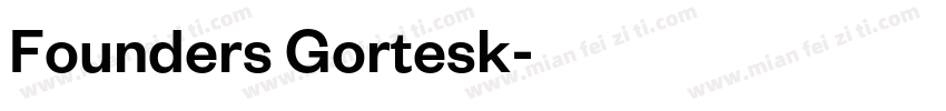 Founders Gortesk字体转换